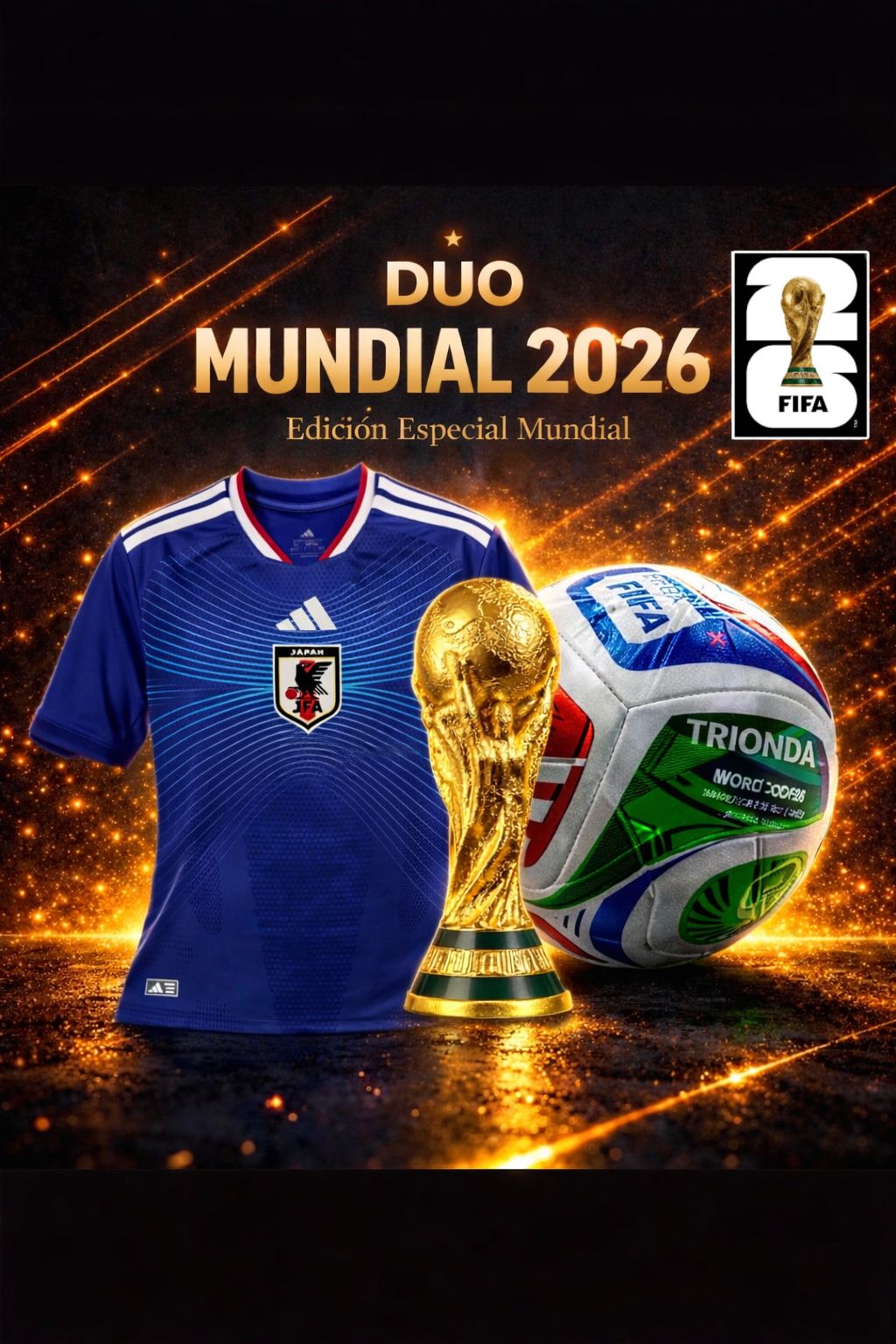 ⚽ PACK FUTBOLERO 2026 🔥 Llévate Jersey aficionado + Balón Edición Mundial