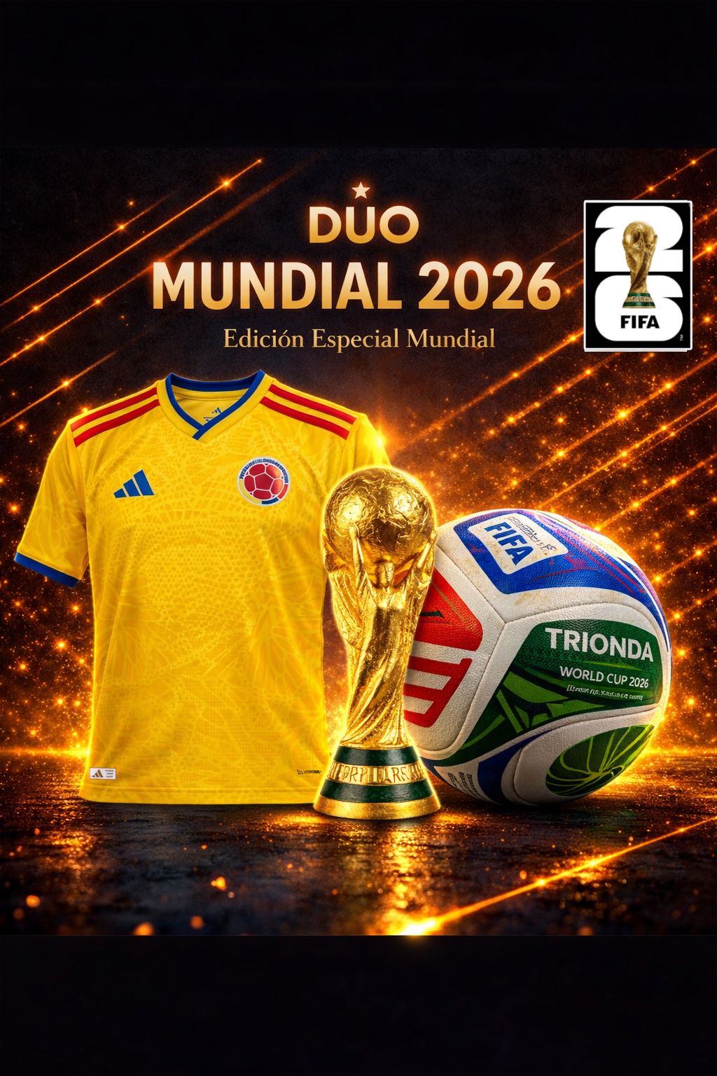 ⚽ PACK FUTBOLERO 2026 🔥 Llévate Jersey aficionado + Balón Edición Mundial