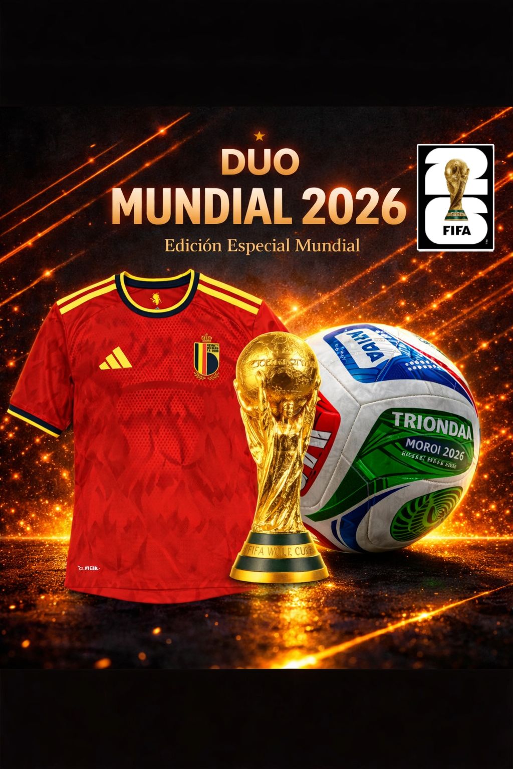 ⚽ PACK FUTBOLERO 2026 🔥 Llévate Jersey aficionado + Balón Edición Mundial