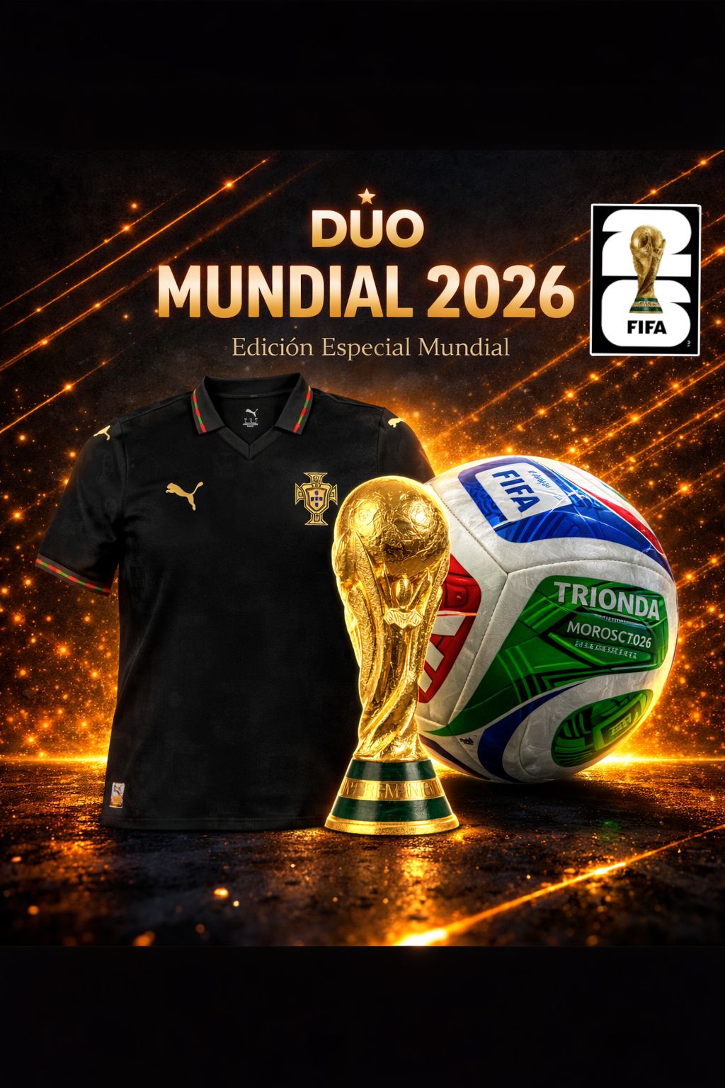 ⚽ PACK FUTBOLERO 2026 🔥 Llévate Jersey aficionado + Balón Edición Mundial