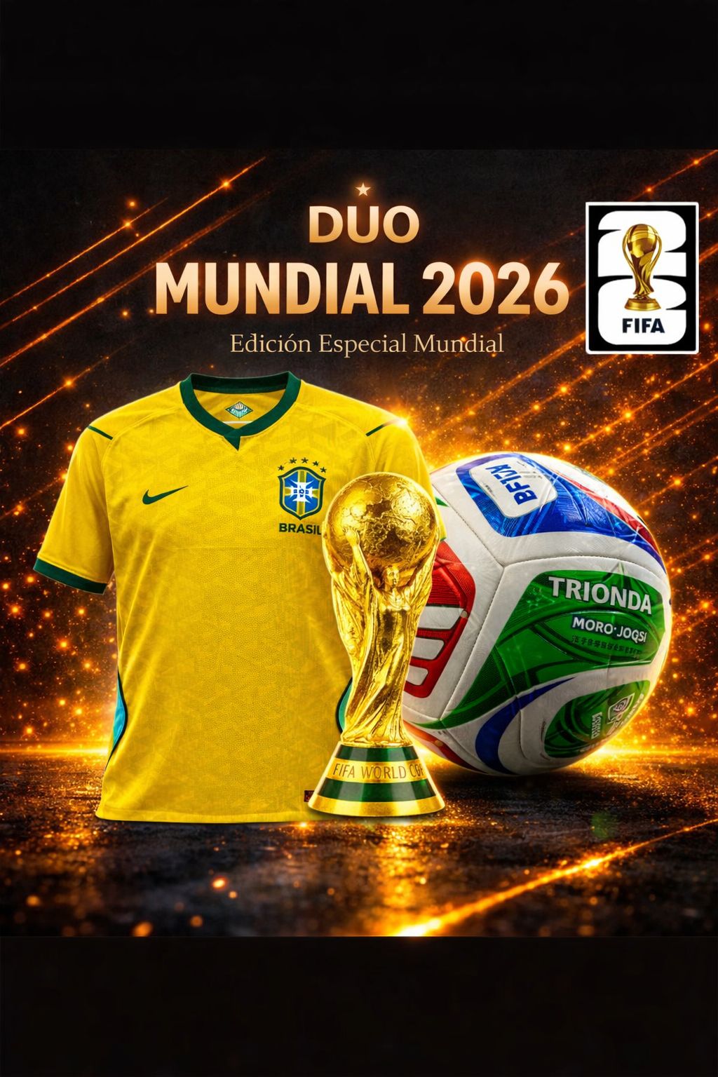 ⚽ PACK FUTBOLERO 2026 🔥 Llévate Jersey aficionado + Balón Edición Mundial