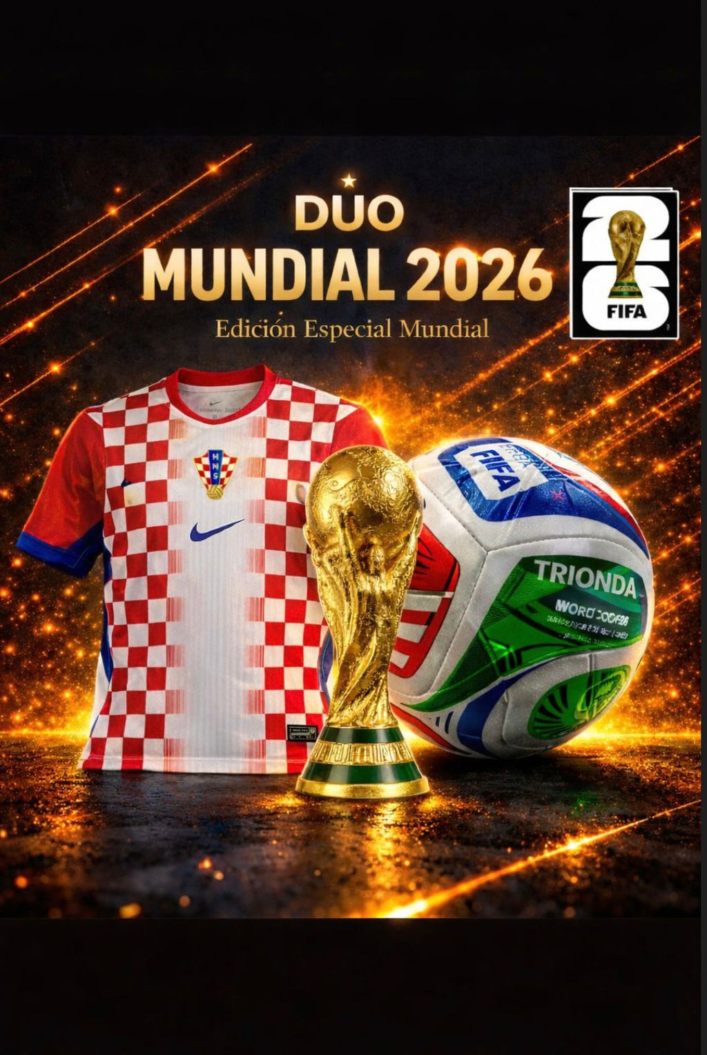 ⚽ PACK FUTBOLERO 2026 🔥 Llévate Jersey aficionado + Balón Edición Mundial