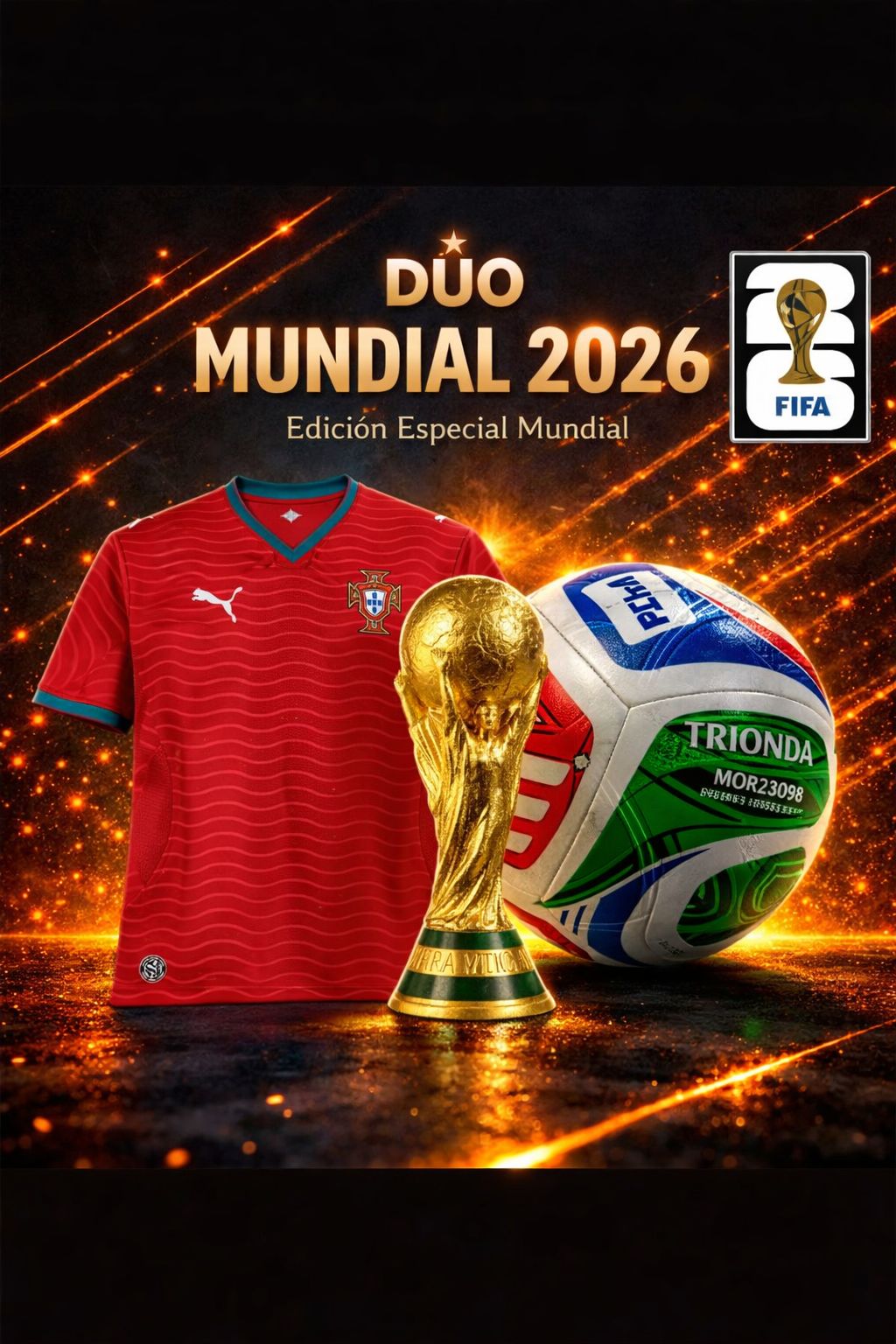 ⚽ PACK FUTBOLERO 2026 🔥 Llévate Jersey aficionado + Balón Edición Mundial