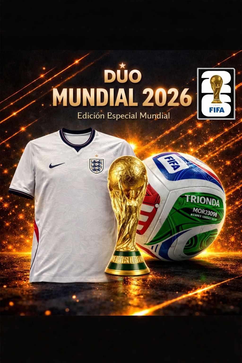 ⚽ PACK FUTBOLERO 2026 🔥 Llévate Jersey aficionado + Balón Edición Mundial