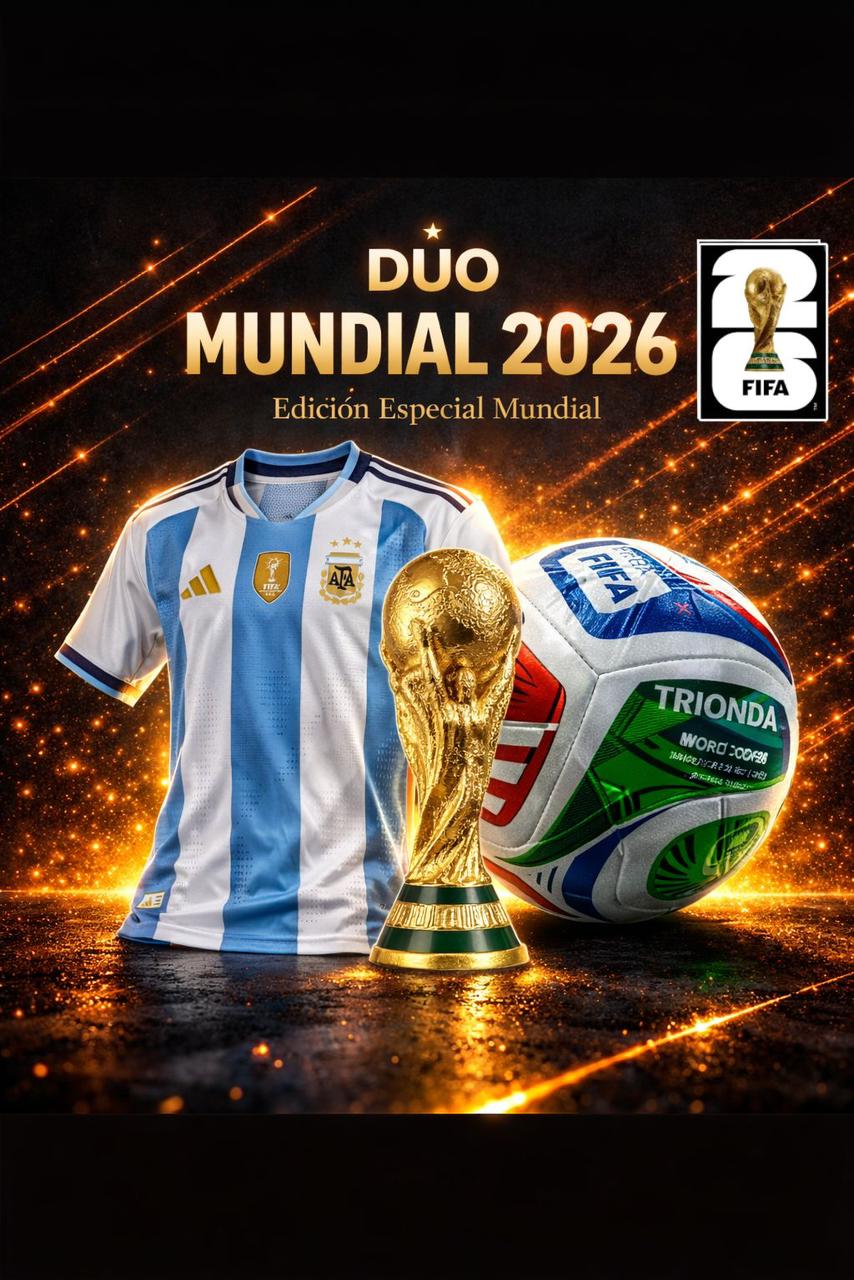 ⚽ PACK FUTBOLERO 2026 🔥 Llévate Jersey jugador + Balón Edición Mundial