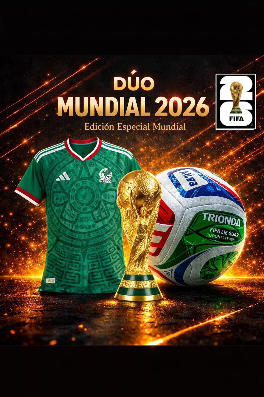 ⚽ PACK FUTBOLERO 2026 🔥 Llévate Jersey jugador + Balón Edición Mundial