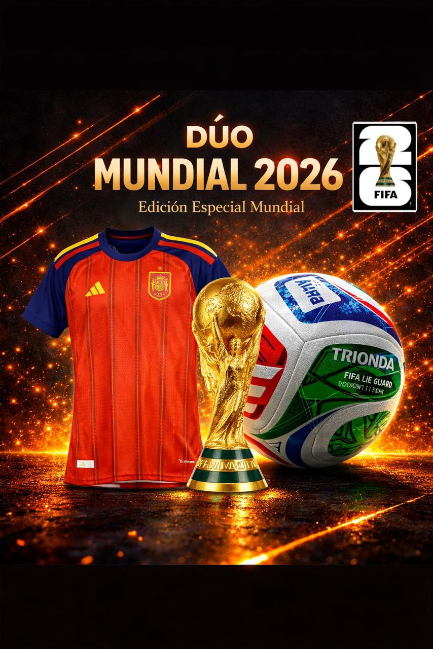 ⚽ PACK FUTBOLERO 2026 🔥 Llévate Jersey jugador + Balón Edición Mundial