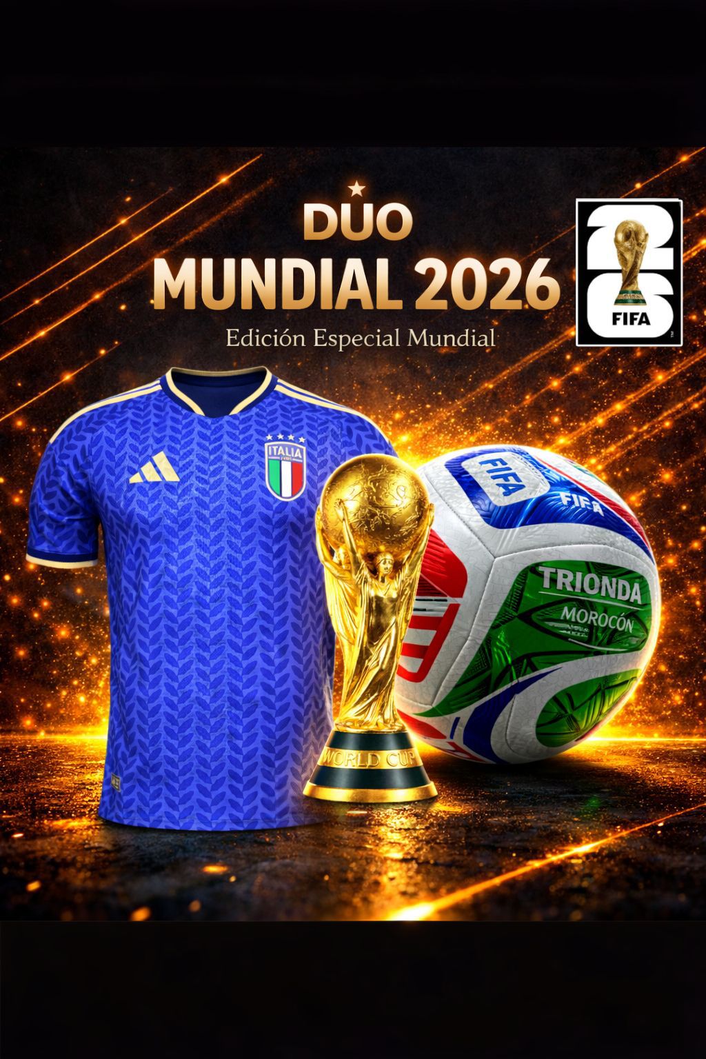 ⚽ PACK FUTBOLERO 2026 🔥 Llévate Jersey jugador + Balón Edición Mundial
