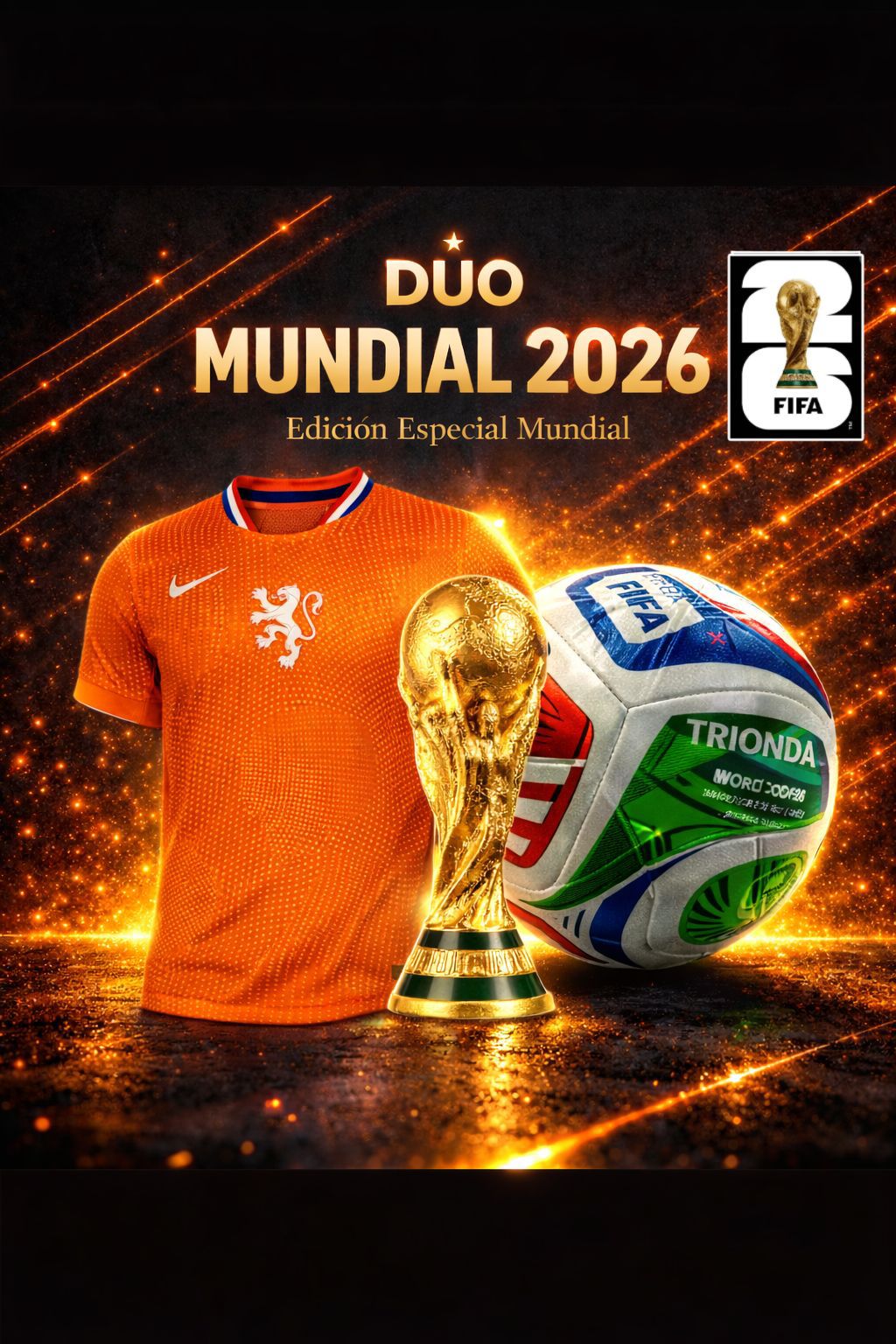 ⚽ PACK FUTBOLERO 2026 🔥 Llévate Jersey jugador + Balón Edición Mundial