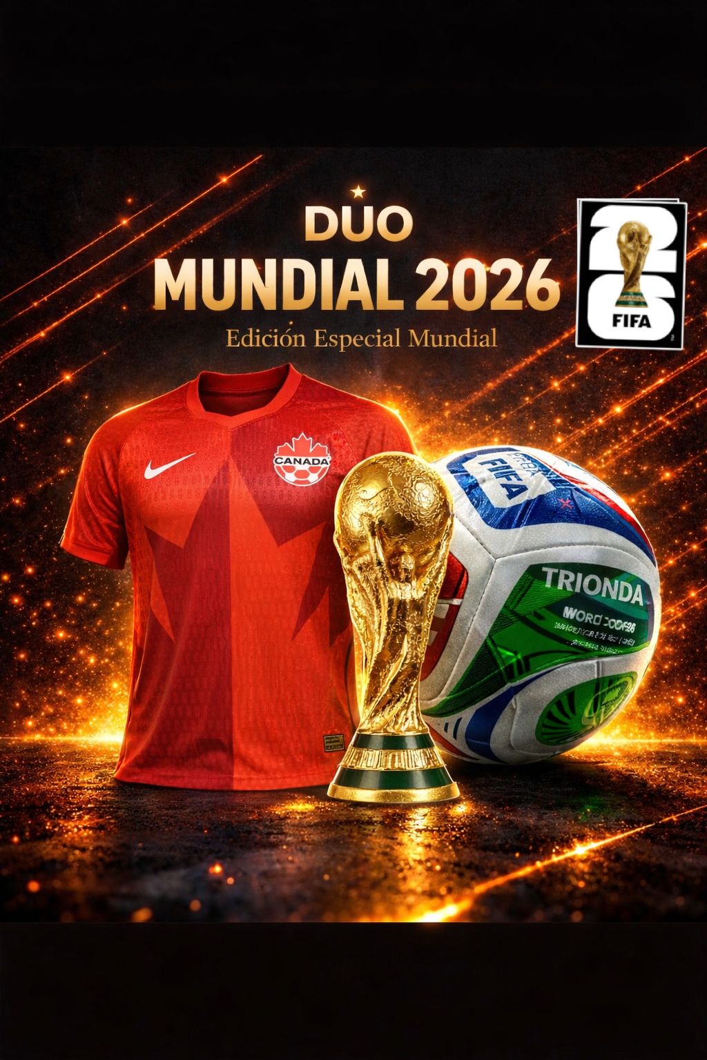 ⚽ PACK FUTBOLERO 2026 🔥 Llévate Jersey jugador + Balón Edición Mundial